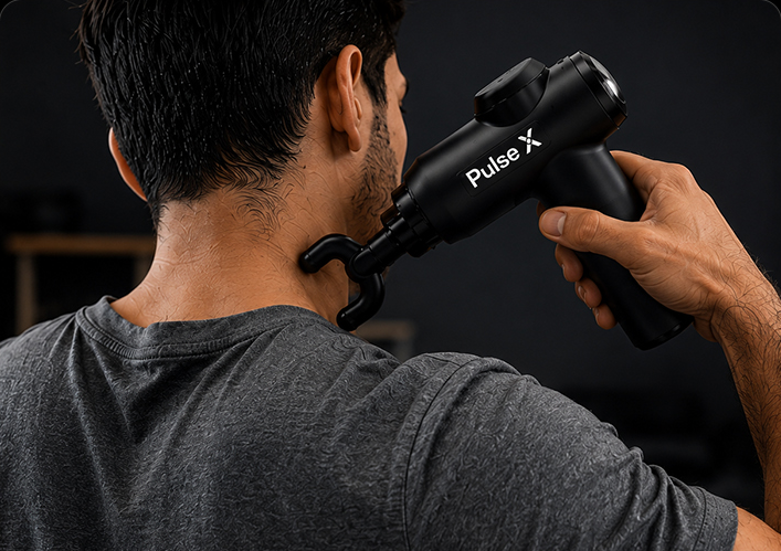 U-Shaped Head massage attachment in use